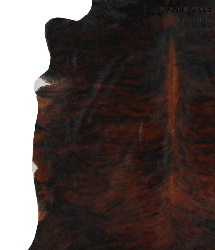 Dark Brindle X-Large Brazilian Cowhide Rug 6'10"H x 6'10"W #70981 by Hudson Hides