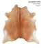 Solid Brown X-Large Brazilian Cowhide Rug 6'11