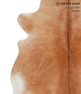 Solid Brown X-Large Brazilian Cowhide Rug 6'11"H x 6'6"W #71342 by Hudson Hides