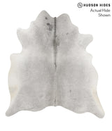 Medium Grey X-Large Brazilian Cowhide Rug 7'1"H x 6'7"W #71641 by Hudson Hides