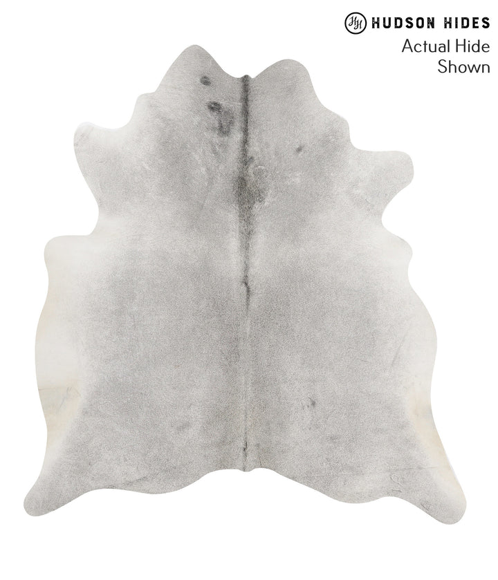 Medium Grey X-Large Brazilian Cowhide Rug 7'1"H x 6'7"W #71641 by Hudson Hides