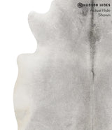 Medium Grey X-Large Brazilian Cowhide Rug 7'1"H x 6'7"W #71641 by Hudson Hides
