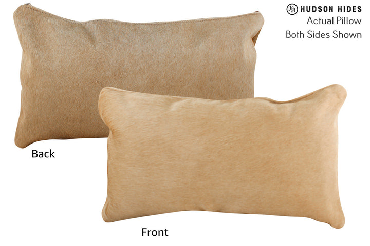 Beige 12"x22" Brazilian Cowhide Pillow #71887 by Hudson Hides