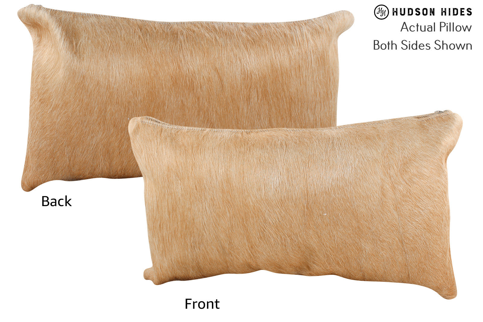 Solid Brown Cowhide Pillow #71934