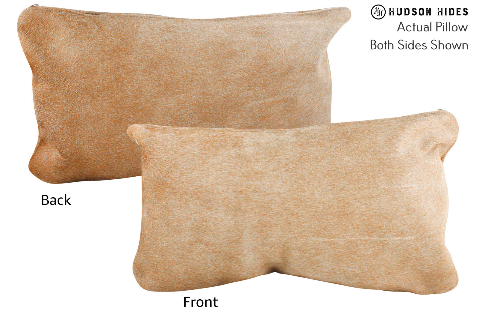 Solid Brown Cowhide Pillow #71935