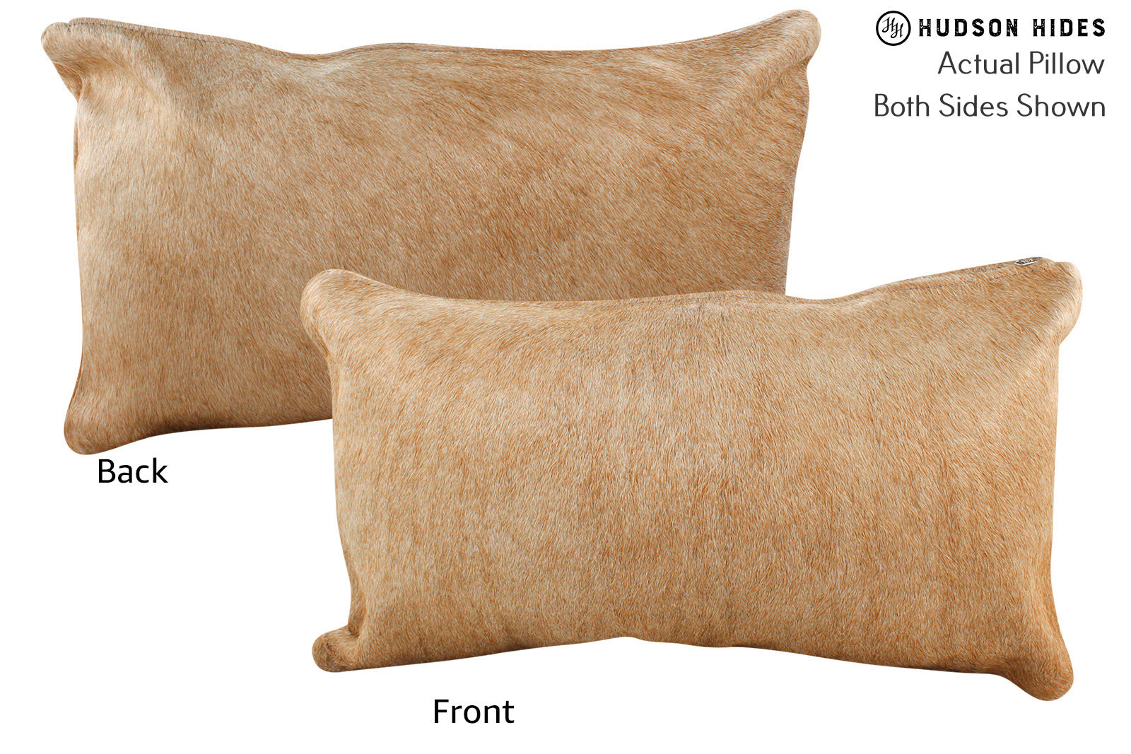 Solid Brown Cowhide Pillow #71944