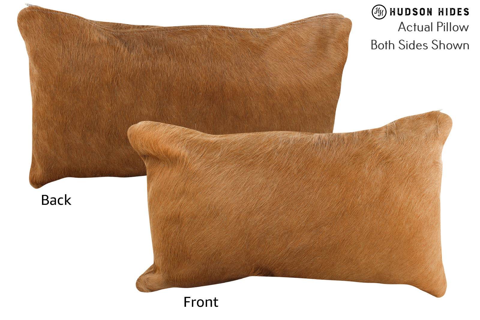 Solid Brown Cowhide Pillow #71964