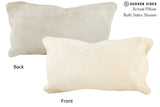 Champagne 12"x22" Brazilian Cowhide Pillow #72053 by Hudson Hides
