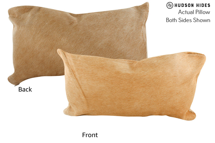 Beige 12"x22" Brazilian Cowhide Pillow #72060 by Hudson Hides