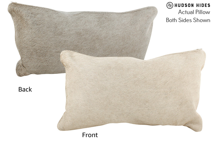 Grey 12"x22" Brazilian Cowhide Pillow #72140 by Hudson Hides
