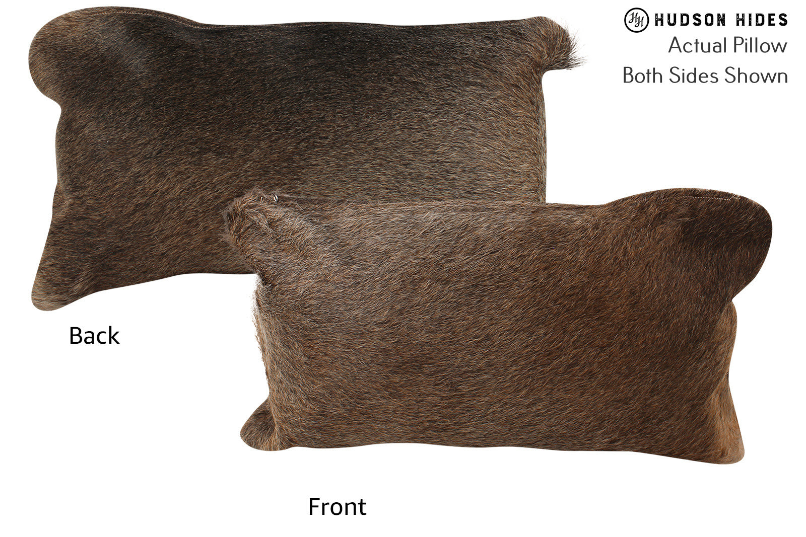 Grey with Beige Cowhide Pillow #72172