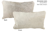 Grey 12"x22" Brazilian Cowhide Pillow #72238 by Hudson Hides
