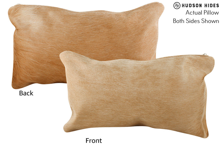 Beige 12"x22" Brazilian Cowhide Pillow #72277 by Hudson Hides