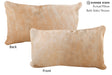 Beige 12"x22" Brazilian Cowhide Pillow #72394 by Hudson Hides