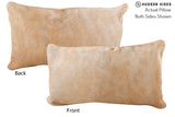 Beige 12"x22" Brazilian Cowhide Pillow #72394 by Hudson Hides
