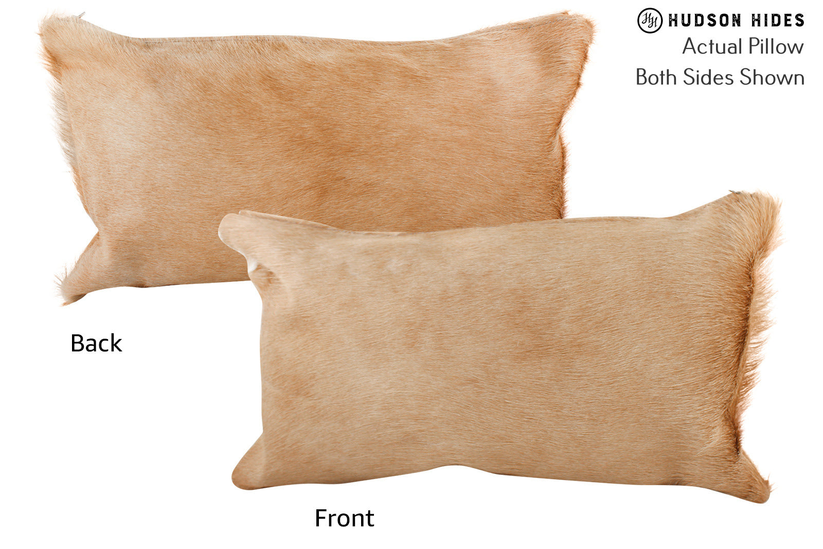 Solid Brown Cowhide Pillow #72397