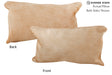 Beige 12"x22" Brazilian Cowhide Pillow #72419 by Hudson Hides