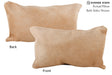Beige 12"x22" Brazilian Cowhide Pillow #72431 by Hudson Hides