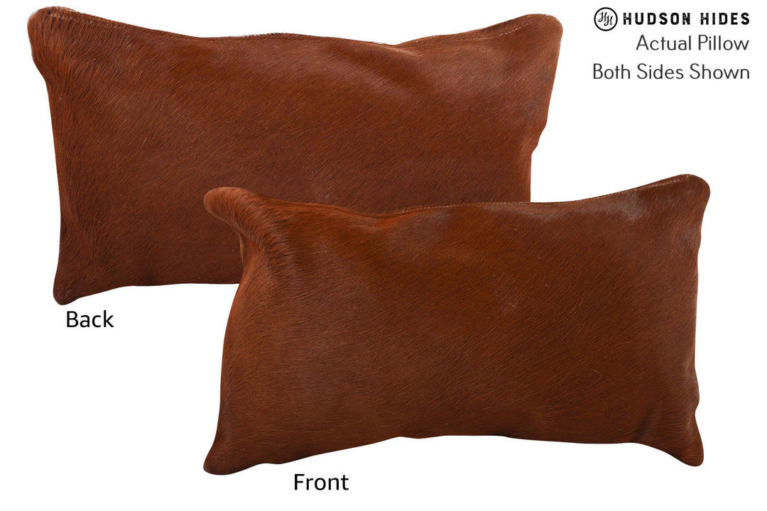 Solid Brown Pillow 12"x22"#72473 by Hudson Hides
