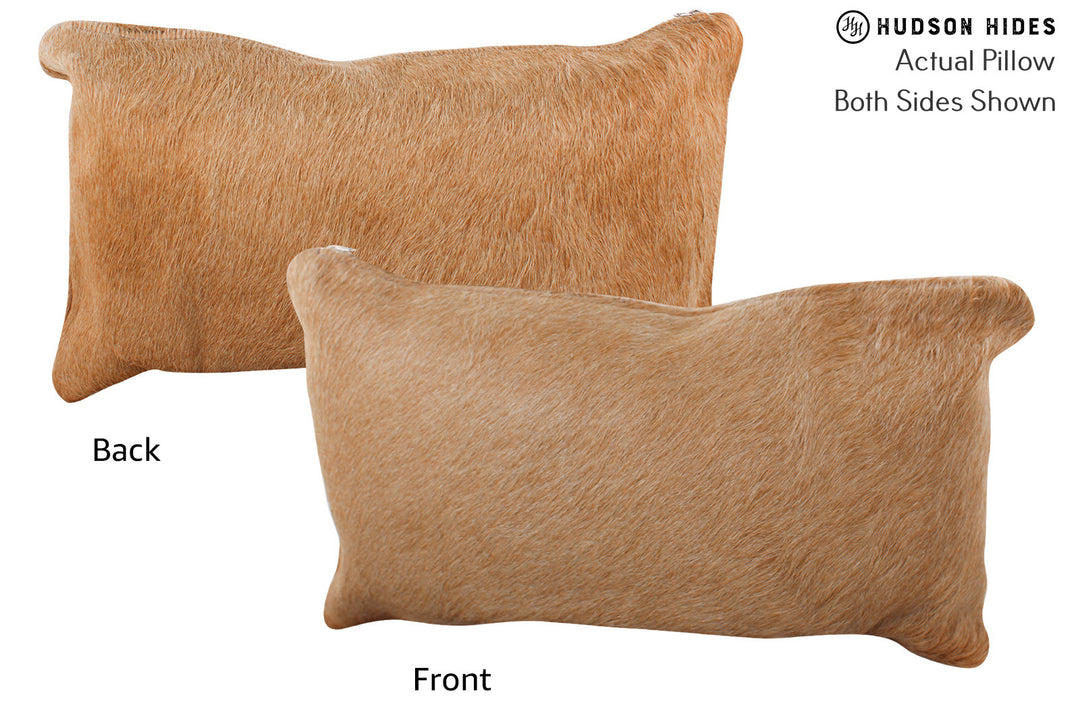 Solid Brown Pillow 12"x22"#72550 by Hudson Hides