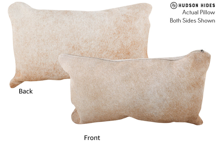 Beige 12"x22" Brazilian Cowhide Pillow #72563 by Hudson Hides