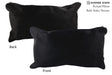 Solid Black 12"x22" Brazilian Cowhide Pillow #72625 by Hudson Hides