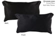 Solid Black 12"x22" Brazilian Cowhide Pillow #72627 by Hudson Hides