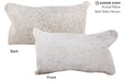 Salt and Pepper Brown 12"x22" Brazilian Cowhide Pillow #72659 by Hudson Hides