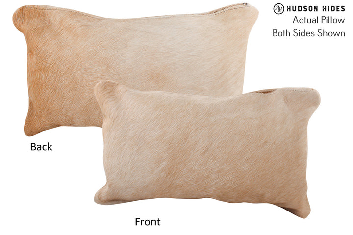 Beige 12"x22" Brazilian Cowhide Pillow #72663 by Hudson Hides