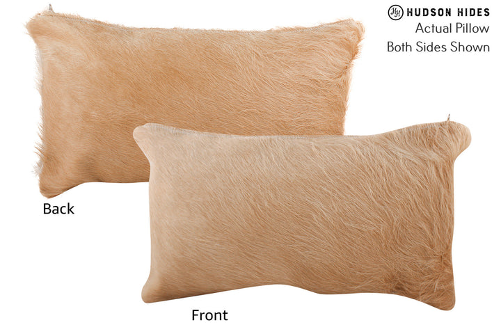 Solid Brown 12"x22" Brazilian Cowhide Pillow #72670 by Hudson Hides