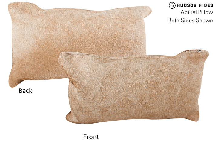 Beige 12"x22" Brazilian Cowhide Pillow #72674 by Hudson Hides