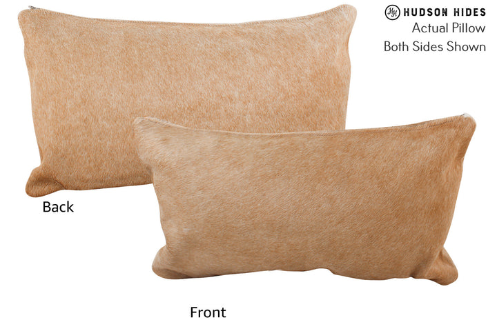 Beige 12"x22" Brazilian Cowhide Pillow #72675 by Hudson Hides