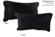 Solid Black 12"x22" Brazilian Cowhide Pillow #72735 by Hudson Hides