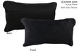Solid Black 12"x22" Brazilian Cowhide Pillow #72736 by Hudson Hides