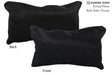 Solid Black 12"x22" Brazilian Cowhide Pillow #72737 by Hudson Hides