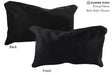 Solid Black 12"x22" Brazilian Cowhide Pillow #72746 by Hudson Hides