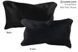 Solid Black 12"x22" Brazilian Cowhide Pillow #72758 by Hudson Hides