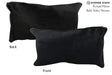 Solid Black 12"x22" Brazilian Cowhide Pillow #72761 by Hudson Hides
