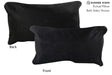 Solid Black 12"x22" Brazilian Cowhide Pillow #72771 by Hudson Hides