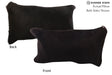 Solid Black 12"x22" Brazilian Cowhide Pillow #72786 by Hudson Hides