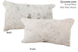 Salt and Pepper Black 12"x22" Brazilian Cowhide Pillow #72796 by Hudson Hides