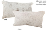Salt and Pepper Black 12"x22" Brazilian Cowhide Pillow #72796 by Hudson Hides