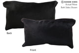 Solid Black 12"x22" Brazilian Cowhide Pillow #72803 by Hudson Hides