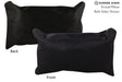 Solid Black 12"x22" Brazilian Cowhide Pillow #72811 by Hudson Hides