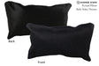 Solid Black 12"x22" Brazilian Cowhide Pillow #72823 by Hudson Hides