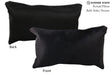 Solid Black 12"x22" Brazilian Cowhide Pillow #72824 by Hudson Hides