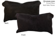 Solid Black 12"x22" Brazilian Cowhide Pillow #72843 by Hudson Hides