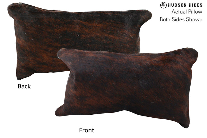 Dark Brindle 12"x22" Brazilian Cowhide Pillow #72916 by Hudson Hides