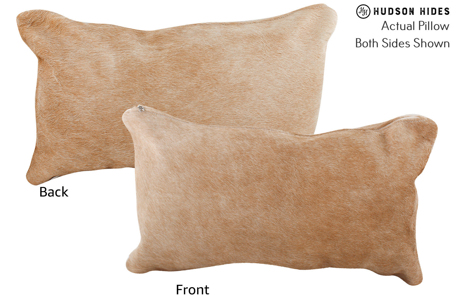 Solid Brown Cowhide Pillow #72953