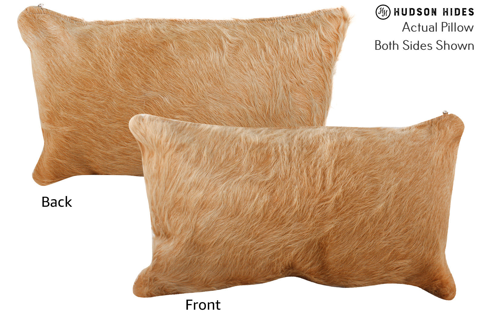 Solid Brown Cowhide Pillow #72955